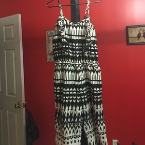 Black & white jumpsuit