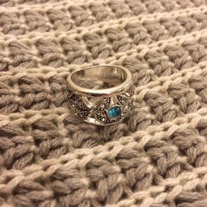Single Crystal Silver Ring