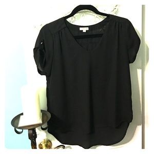 Adorable Sheer black top