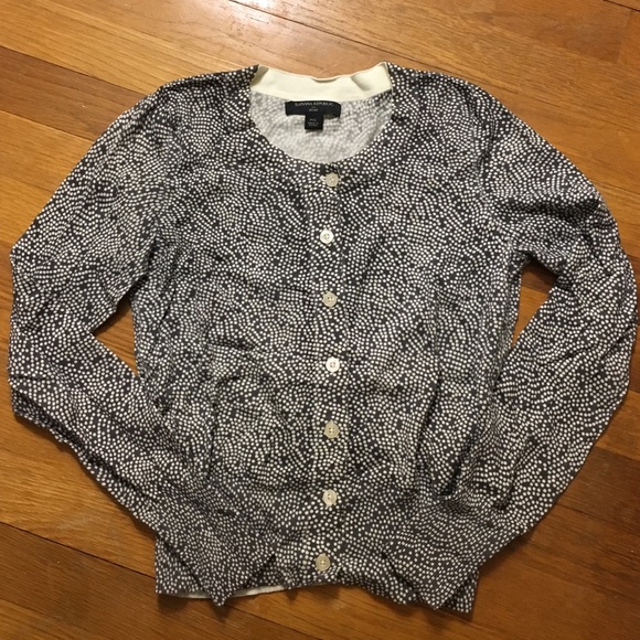 Banana Republic polka dot cardigan.