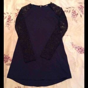Blue lace dress