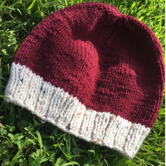 Maroon Knit Beanie - Picture 1 of 2