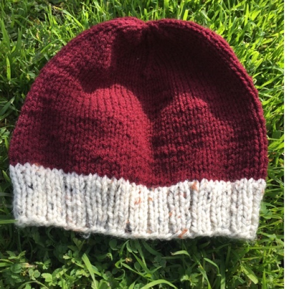 Maroon Knit Beanie - Picture 2 of 2