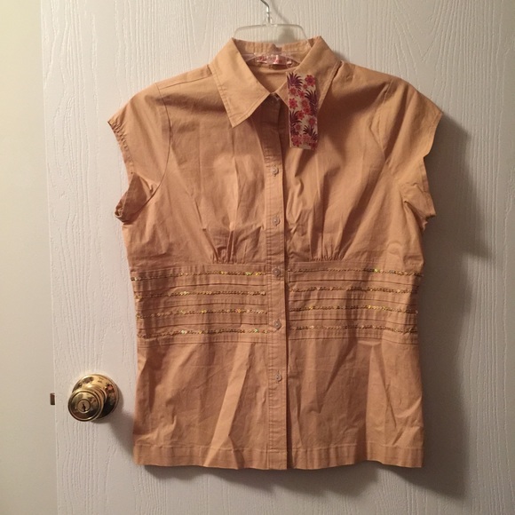 WMN Philosophy button down blouse NWT size L
