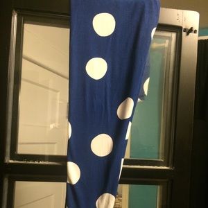 Lularoe royal blue / white OS Leggings!