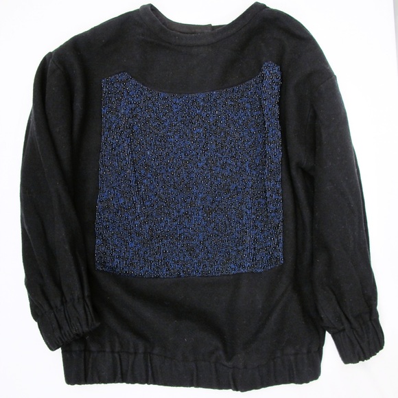Asos beaded navy blue sweater
