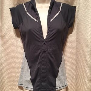EUC Lululemon Presta Jersey Cycling Shirt Gray 6