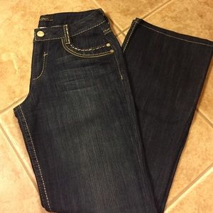 Dark blue Cache boot cut jeans