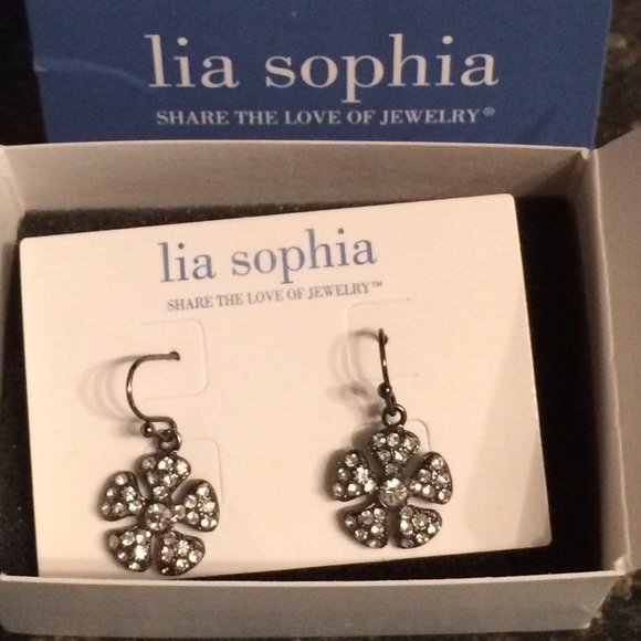 SOLD!!  Lia Sophia Flower Earrings