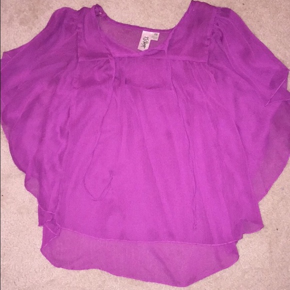 Shear, flowy top