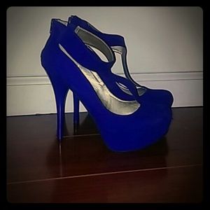 Royal blue heels