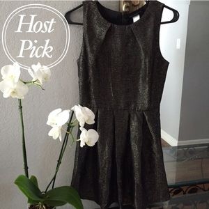 ✨Gold Shimmer Skater Dress✨