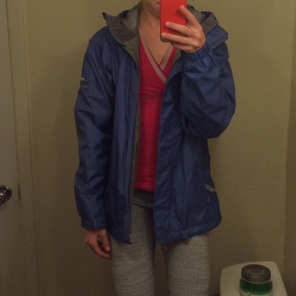 S blue-purple raincoat. PacTech Performance brand