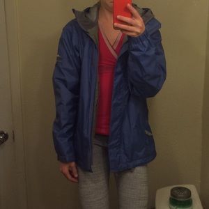 S blue-purple raincoat. PacTech Performance brand