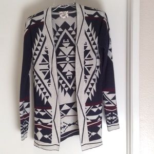 Tribal Print Long Sleeve Cardigan NEW!