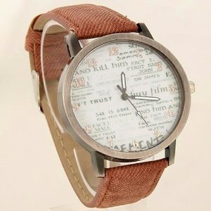 Words Retro Watch