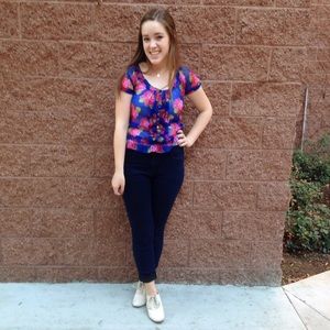 Abercrombie & Fitch Floral Crop Top