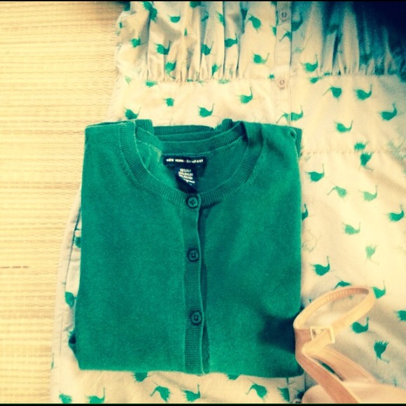 New York & Company Sweaters - π Green Silk New York & Co Cardigan New York & Company Sweaters - π Green Silk New York & Co Cardigan