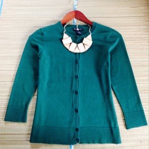 New York & Company Sweaters - ๐ Green Silk New York & Co Cardigan New York & Company Sweaters - ๐ Green Silk New York & Co Cardigan