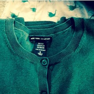 New York & Company Sweaters - ๐ Green Silk New York & Co Cardigan New York & Company Sweaters - ๐ Green Silk New York & Co Cardigan