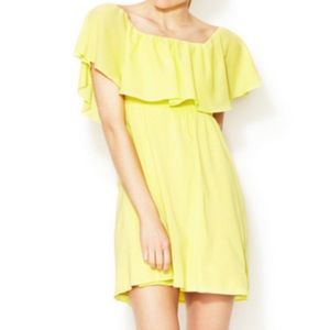 Bright Alice + Olivia dress! Off the shoulder :)