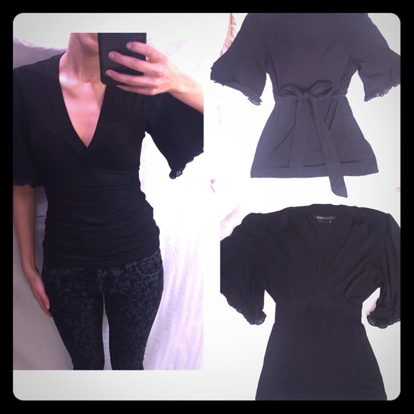 black BCBG Maxazria top