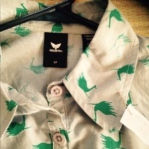 Industry Dresses - ๐ Vintage Cotton & Silk Bird Dress Industry Dresses - ๐ Vintage Cotton & Silk Bird Dress