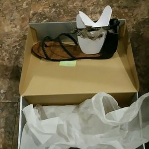 New Lane bryant feather sandals