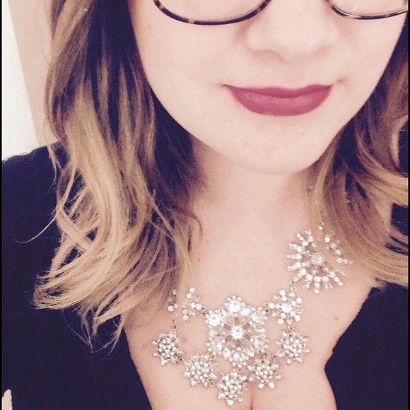 Rhinestone statement necklace