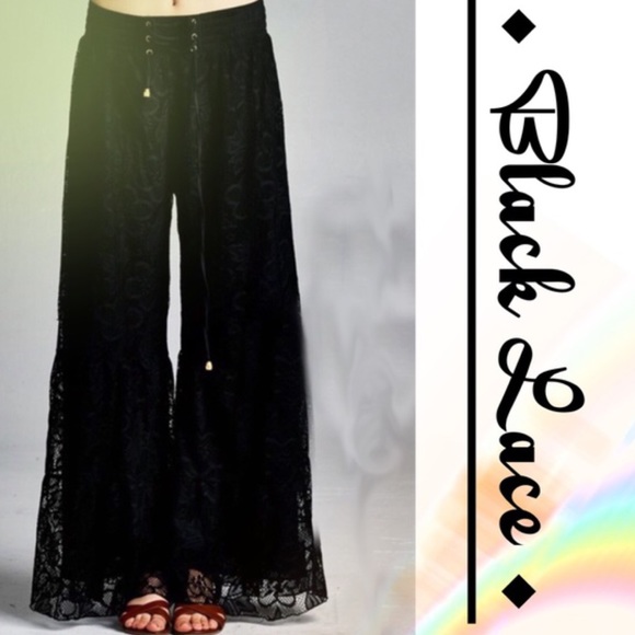 💥HP 2/19💥EXQUISITE LACE PALAZZO PANTS! - Picture 2 of 4
