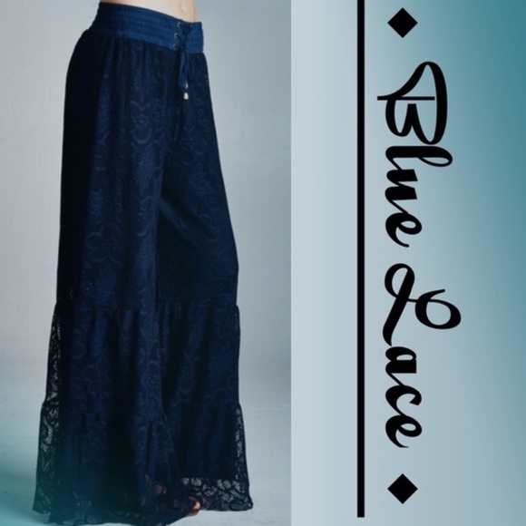 💥HP 2/19💥EXQUISITE LACE PALAZZO PANTS! - Picture 3 of 4