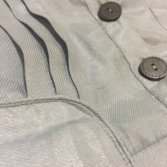 Blue button down blouse. small. - Picture 2 of 3