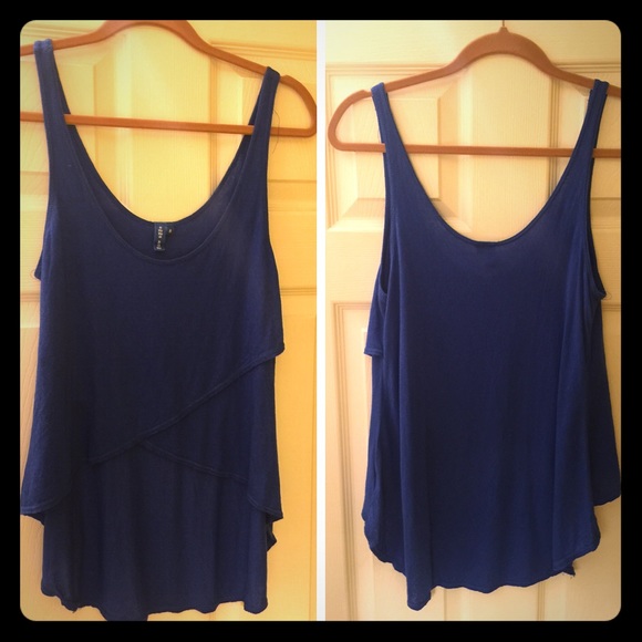 Blue high low LF top