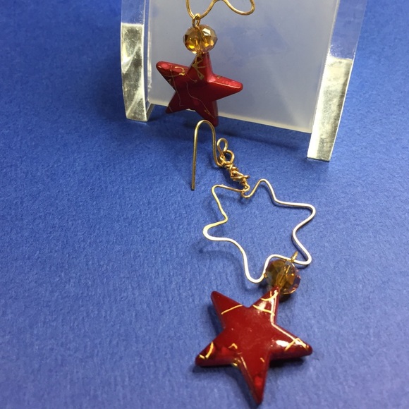 CH50 Wooden painted and wire wrapped STARS set - Picture 2 of 4