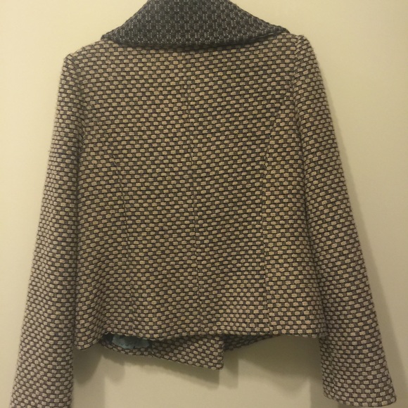 Anthropologie tweed jacket with floral lining - Picture 2 of 4