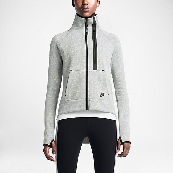 Nike Jackets & Blazers - SOLD NIKE TECH FLEECE Moto Cape FULL-ZIP XS GRAY