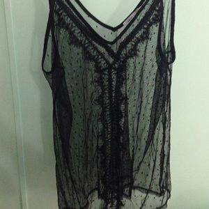 Lace sheer UO Top. Kimichi Blue