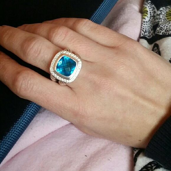 David Yurman Albion 11MM Hampton Blue Cable Ring