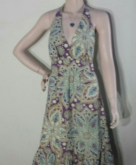 Merona backless boho chic Dress sz Medium - Picture 2 of 3