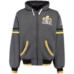Super Bowl 50 Reversible Hoodie NWT xl OBO