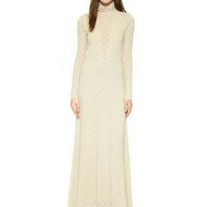 Free people lace floor length dress