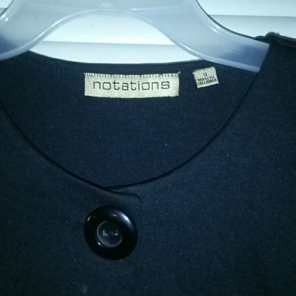 Black one button cotton jacket/cover up! - Picture 3 of 3