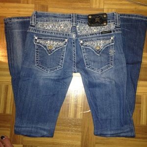 Lace Detail Miss Me jeans 26