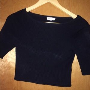 Black urban outfitters crop top