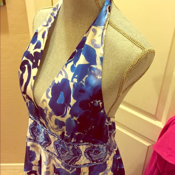 🎉HP🎉 Adrianna Papell Print Halter Dress - Picture 5 of 8