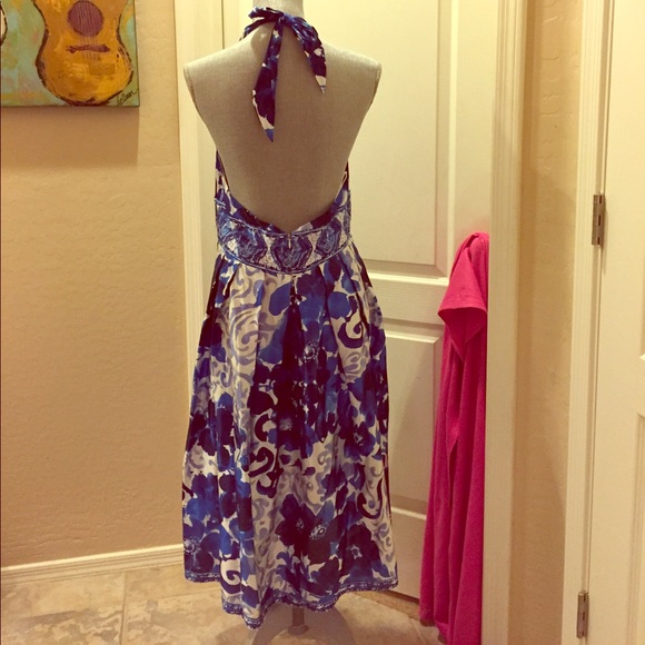🎉HP🎉 Adrianna Papell Print Halter Dress - Picture 7 of 8