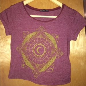 Urban outfitters burgundy crop top