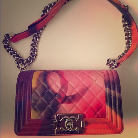 ‼️SOLD‼️Chanel Boy Flower Power small