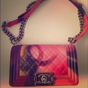 ‼️SOLD‼️Chanel Boy Flower Power small