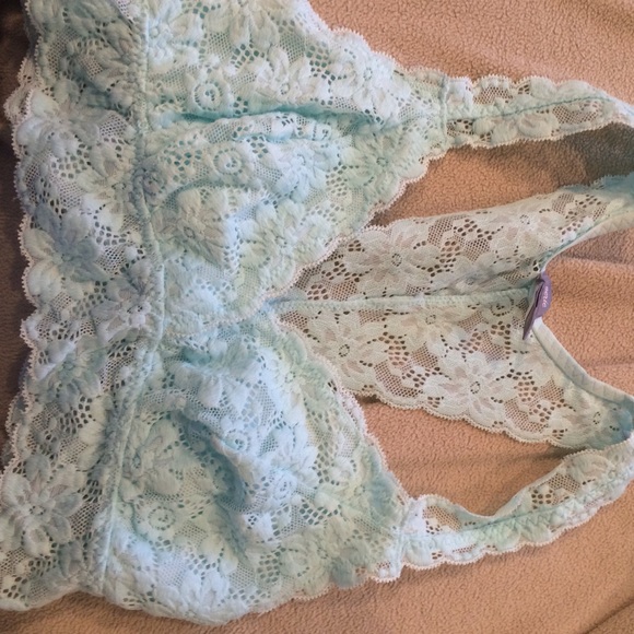 Aerie Baby Blue Racerback Lace Bralette